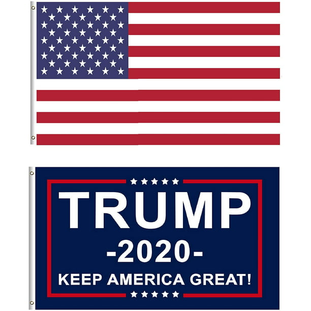 Trump 2020 Flag Keep America Great Make America 10Pcs Flag Banner 